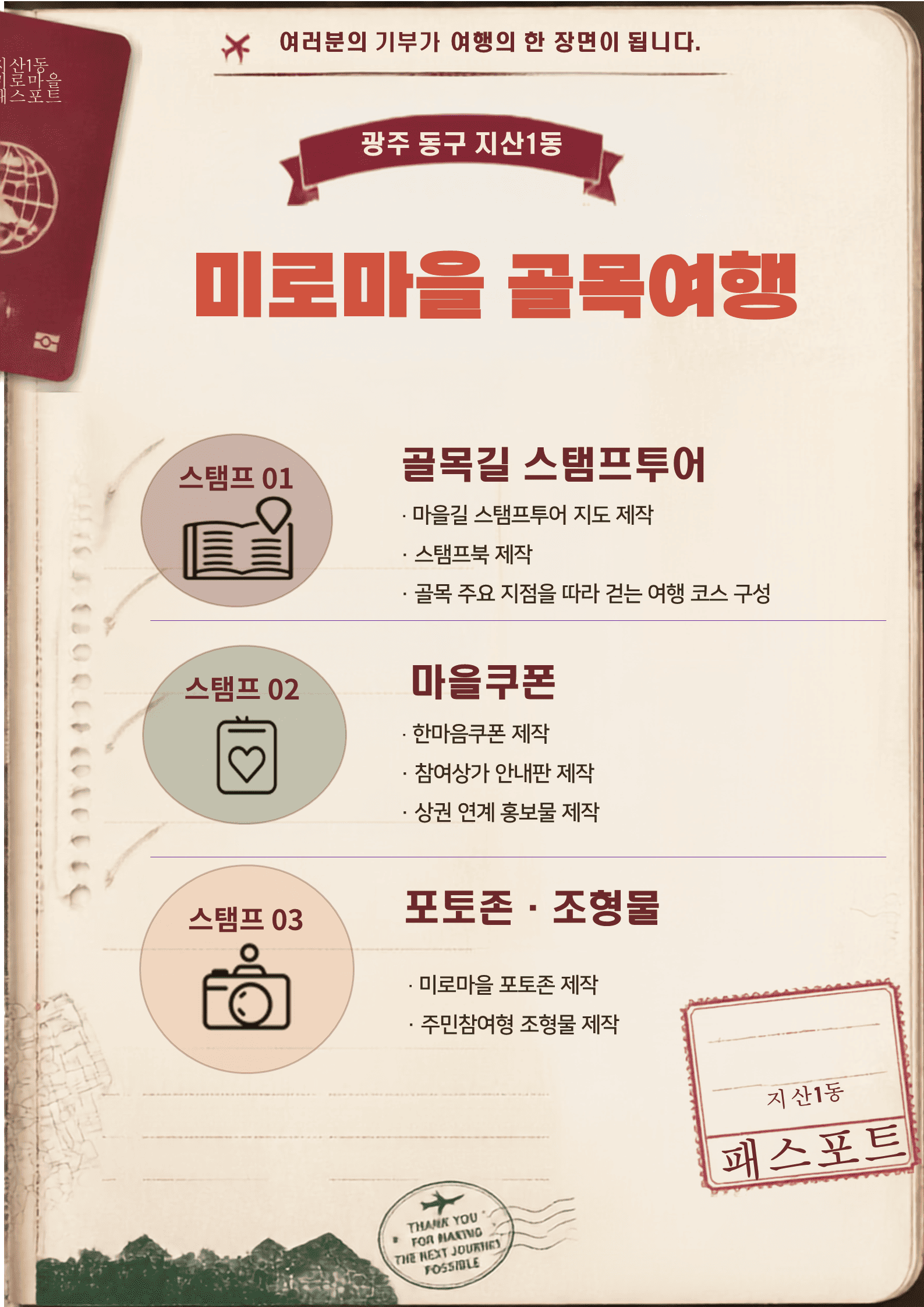 [지산1동] 골목에 활력을 더하고 마을 을 알리는 여행 : 미로마을 골목여행