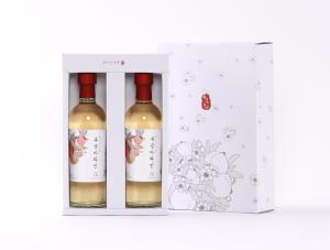 금이산농원 복숭아와인 375ml세트(스탬빙캡)