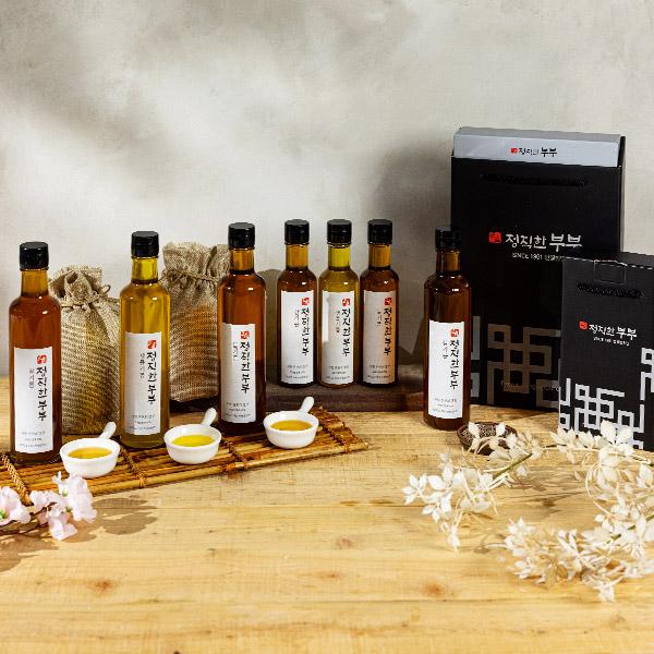 정직한부부 100% 국산 당일착유 저온압착 참기름/들기름 선물세트