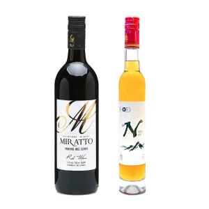 [홀릭1호] 미르아토 레드 드라이 750ml + N 사과 화이트 스위트 375ml