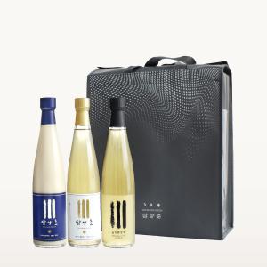 인천 지역특산주 삼양춘 3병 선물세트 탁주x약주x청주