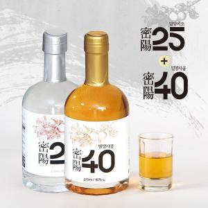 사과증류주2종세트 (사과증류주40% 375ml+사과증류주25% 375ml)