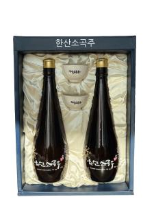 [충남 서천군] 한산소곡주 750ml*2 선물세트 (잔 포함)