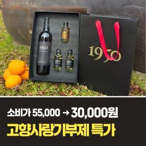 [고향사랑기부제 단독]1950 제주 감귤와인 선물세트 ★파격할인★