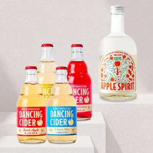 [충주 전통주]댄싱사이더 330ml 4종 set + 애플스피릿(20%)375ml