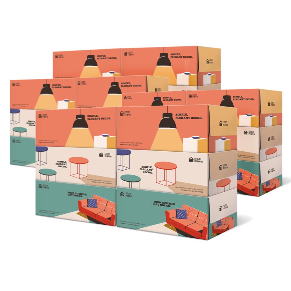 숨 미용티슈 각티슈 250매 24각