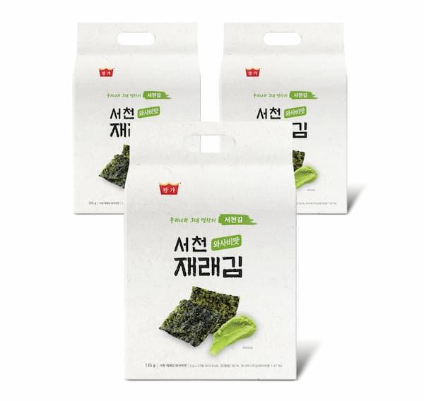 [충남 서천군] ★특별할인★왕가 서천 재래김 와사비맛 27봉 x 3묶음