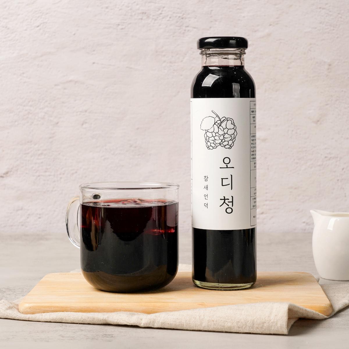 가평 수제 오디청 2병입 SET / 자라섬 꽃축제 완판 / 슈퍼오디