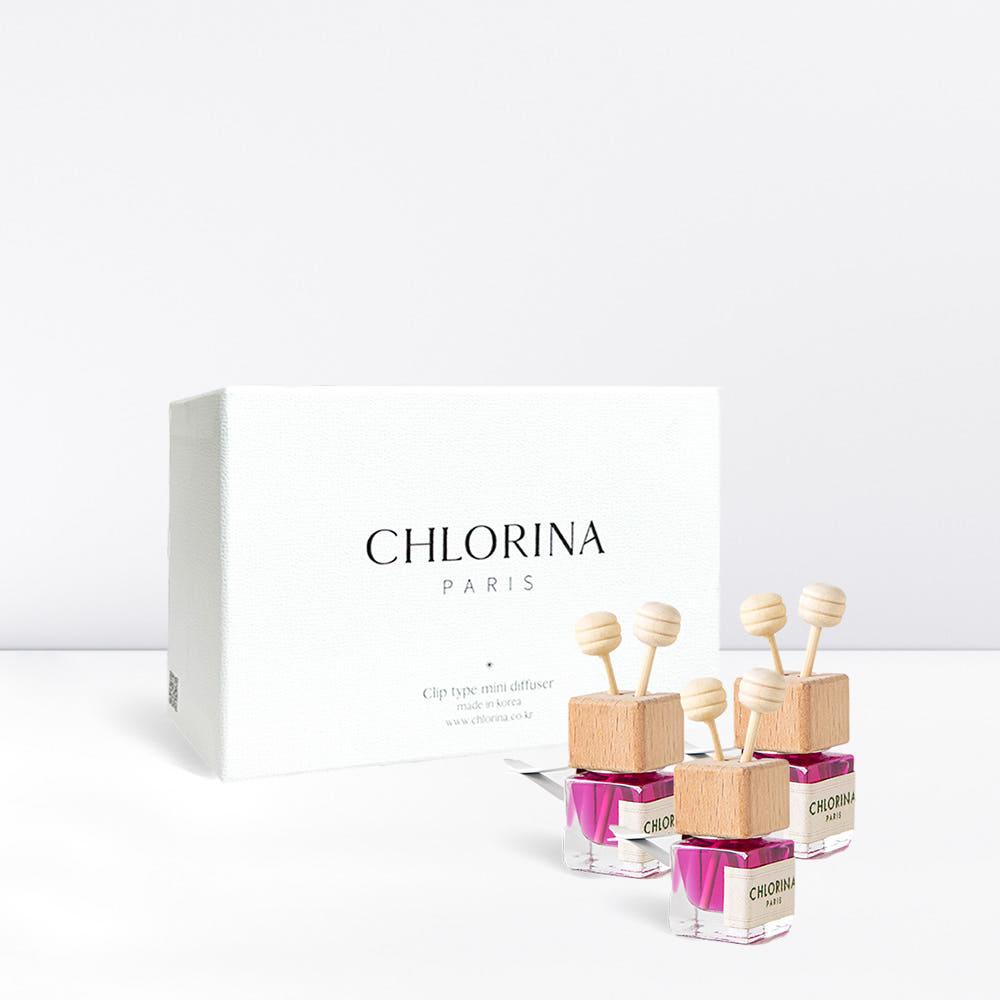 [인천 부평구] [현대백화점 입점] 클로리나 차량용 미니 디퓨저 세트 8mlx3개