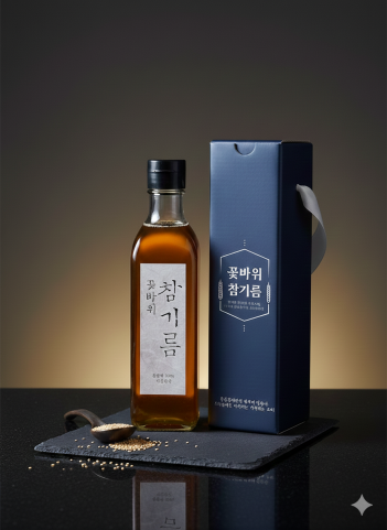 [울산 동구] 꽃바위 참기름 선물세트(국산 290ml)