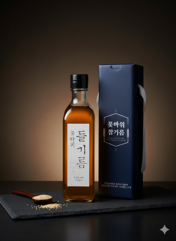 [울산 동구] 꽃바위 들기름 선물세트(국산 290ml)