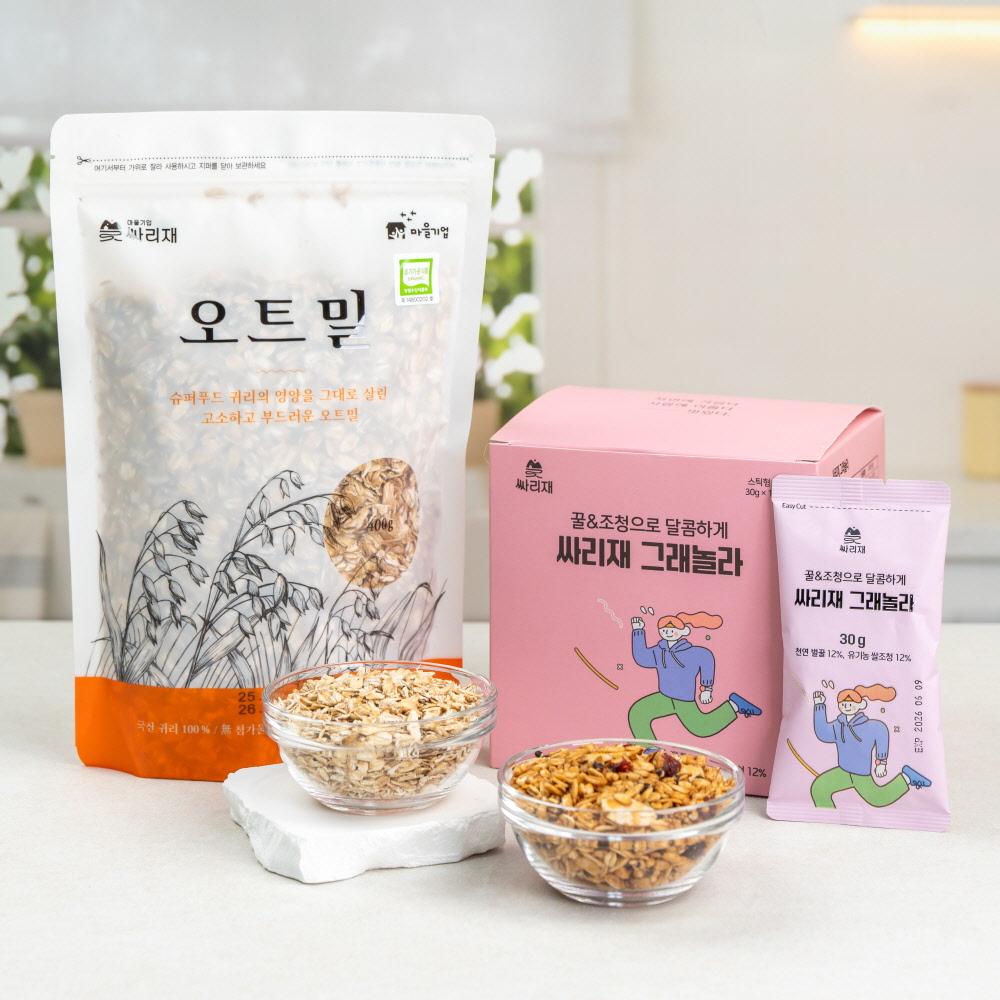 [전북특별자치도 정읍시_콩사랑] 싸리재 유기농 오트밀&그래놀라