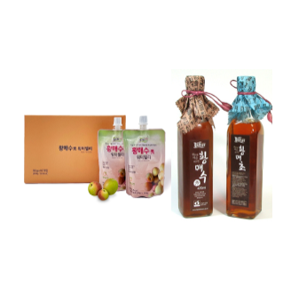 [전남광양시]함초롬매실 선물세트 2호(황매수420ml+황매초420ml+황매실워터젤리10p)