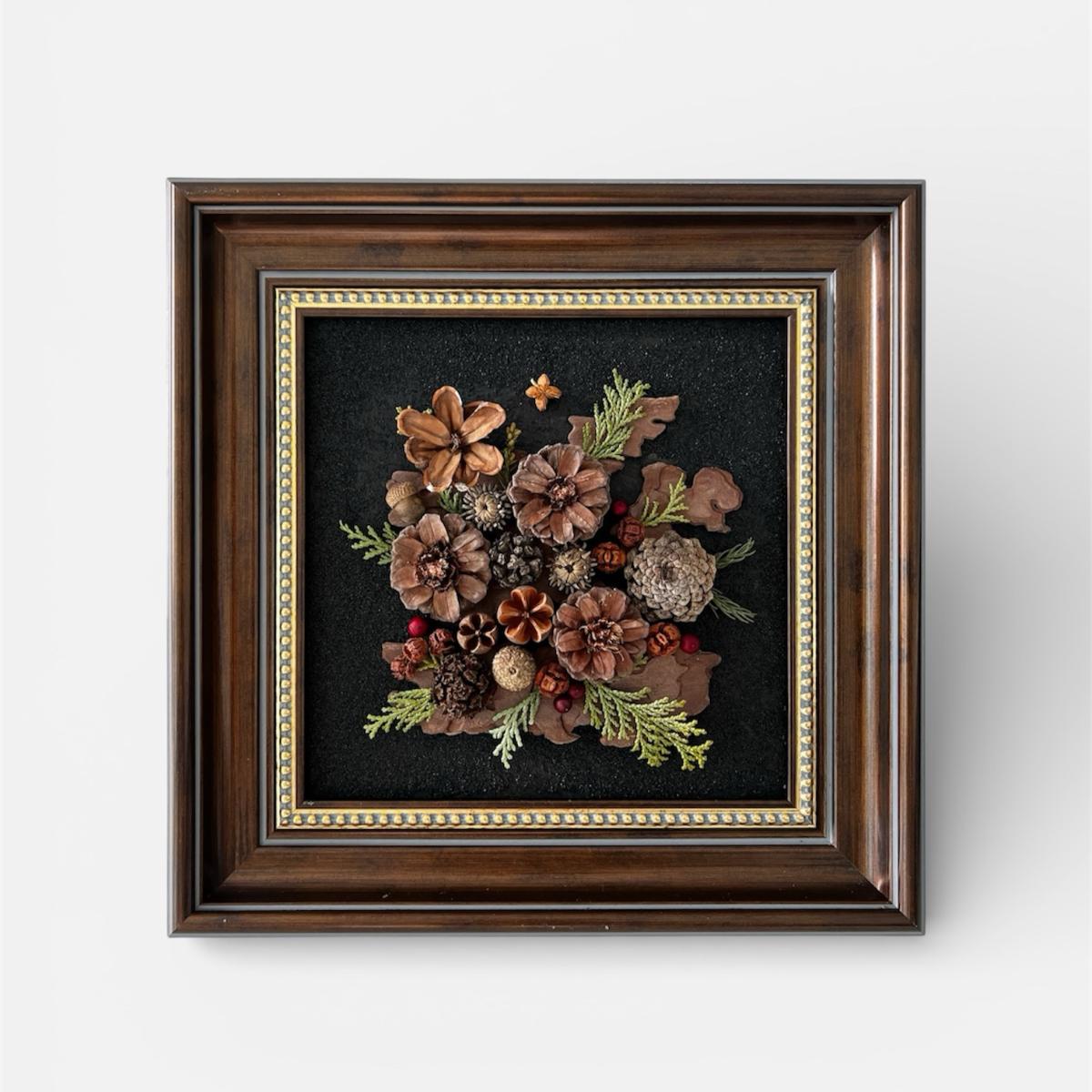 장성 축령산 편백숲 자연 오브제 액자