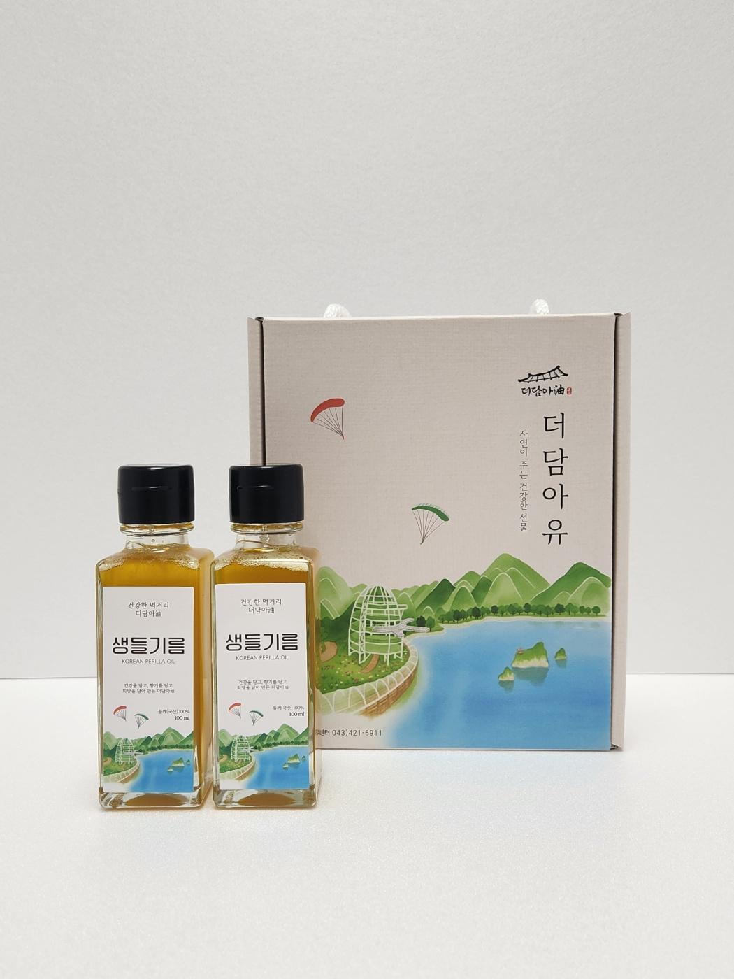더담아유 국산 생들기름세트(100ml)