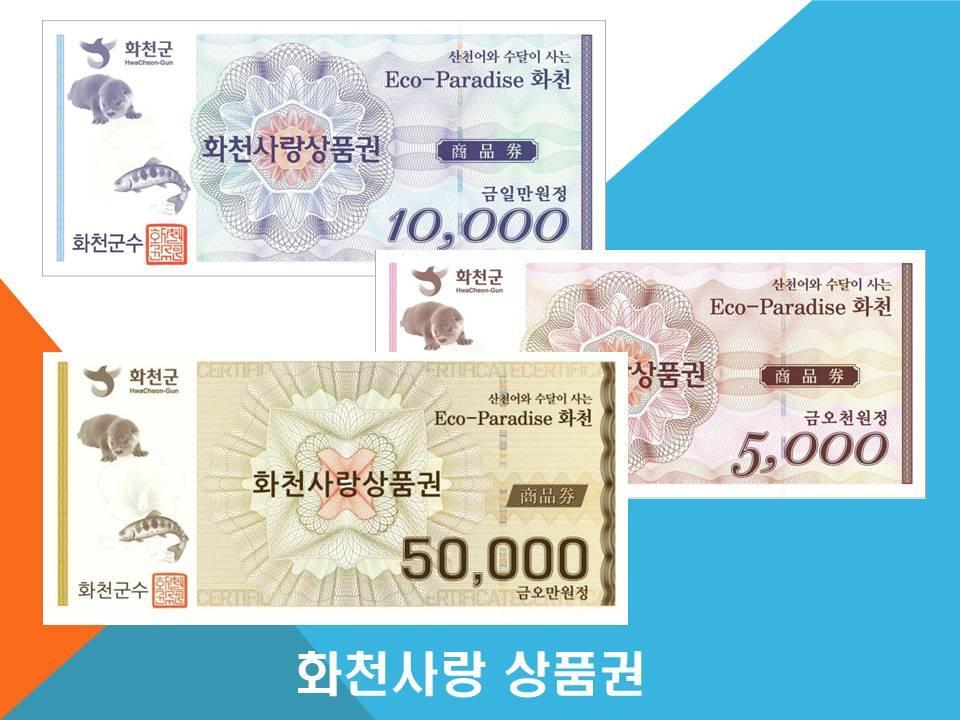 [화천을 담다] 화천사랑 상품권(pay형)