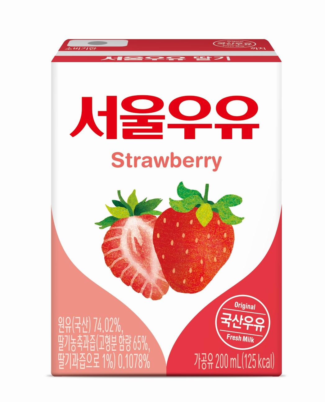 [서울우유] 멸균 200ml(딸기우유) 24개