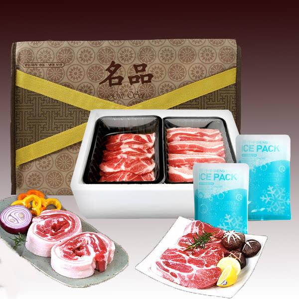 [충남 서산시] 한돈세트 [ 한돈 삼겹살500g + 한돈 목살 500g]