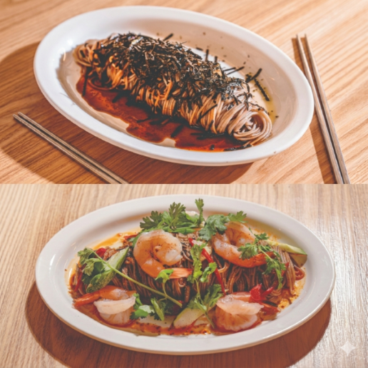 들기름 타레 소바 2개입, 마라 XO 소바 1개입 (총 6인분)