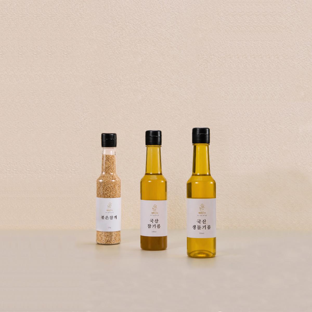 깨볶는신사 국산 참기름 생들기름 통들깨 선물세트