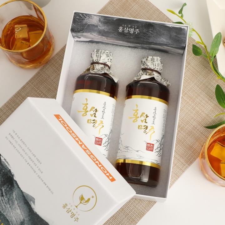 기운 한 모금, 홍삼명주 375ml*2병 SET