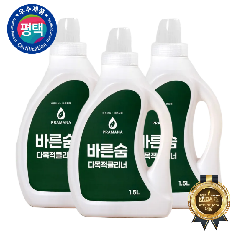 바른숨 다목적클리너 1.5L 3개 세트