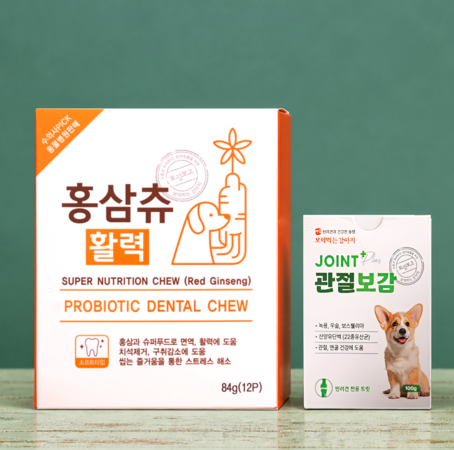 [전북특별자치도청] 반려견 간식(관절보감+홍삼츄)
