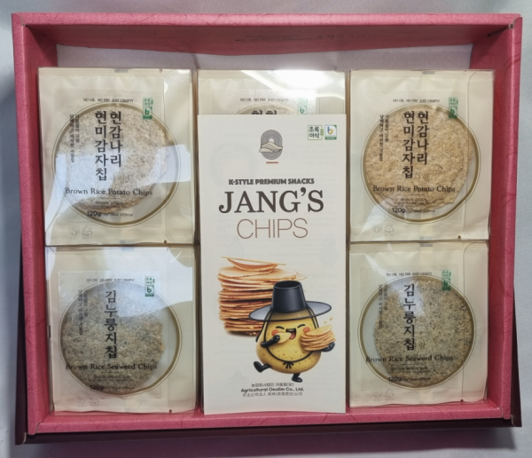 [전북특별자치도 군산시] 군산을 담다 1호 기름없이 구운 현미감자칩 김칩 12g*60봉