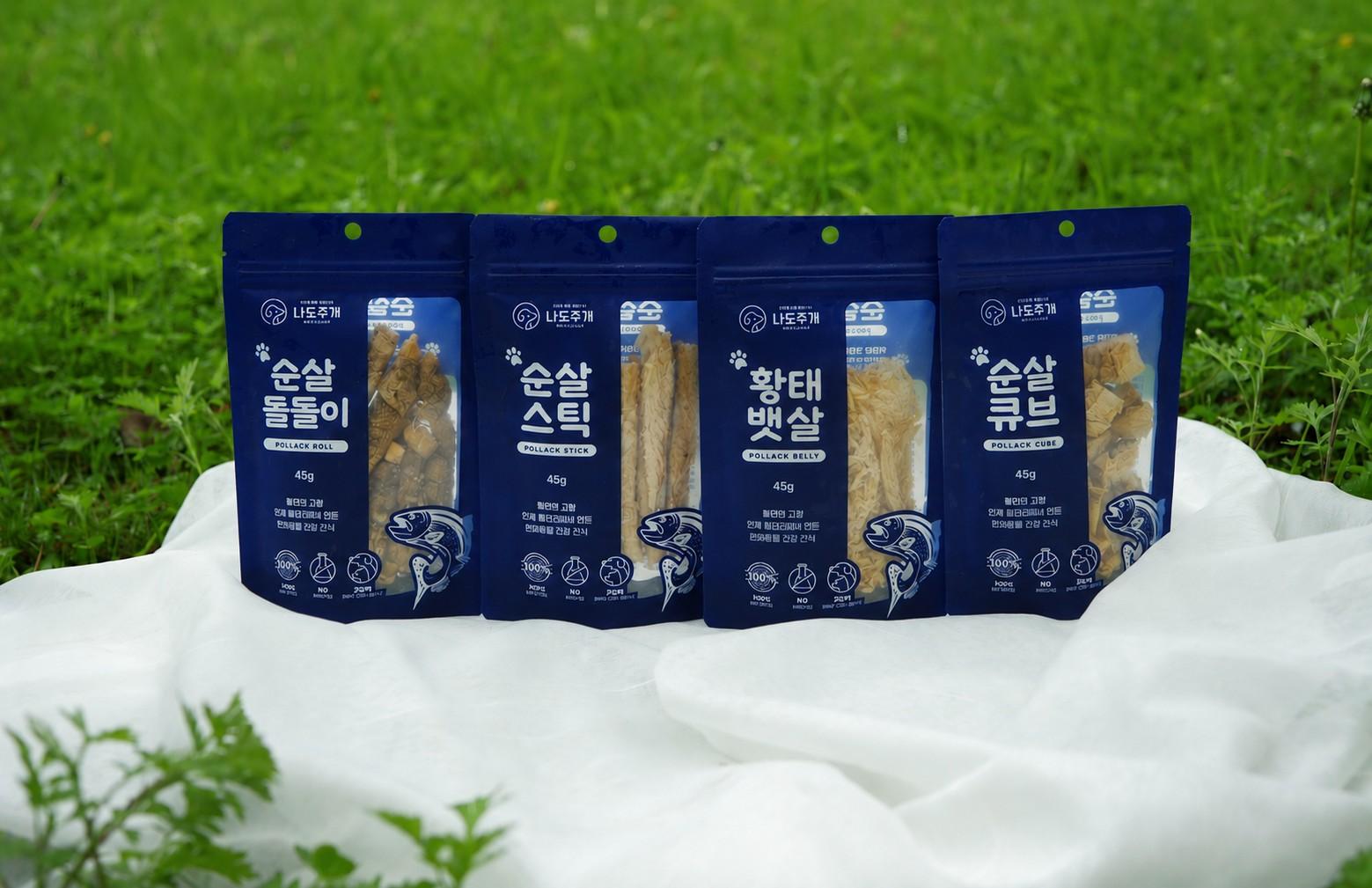 나도주개 황태수제간식 4종세트