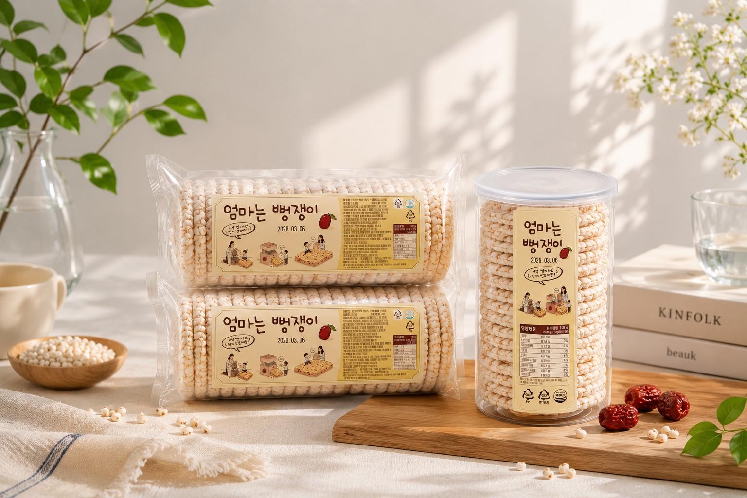 경산 대추 뻥튀기칩 (130g X 3, 리필용기 포함)