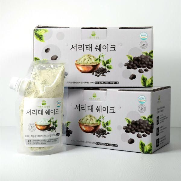 국산 타먹는 단백질 서리태 쉐이크 선물세트 200gX4봉지