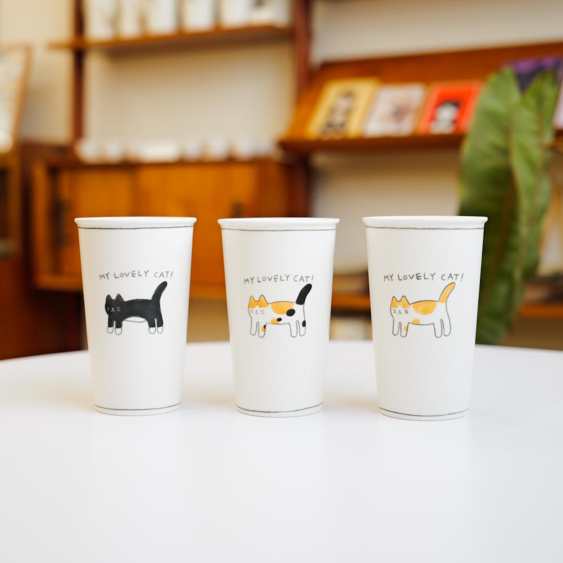 고양이 롱컵(1개)