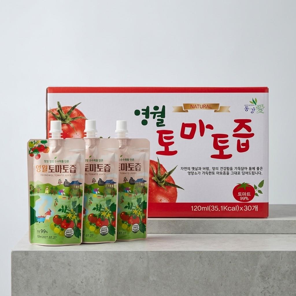 영월 토마토즙 NFC 착즙 토마토 25개입