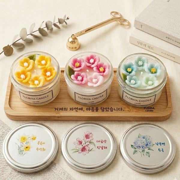 거제 꽃 축제 캔들 세트(3종)