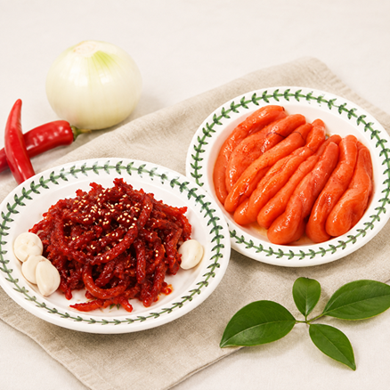 속초명물 젓갈2종세트 [명태회 800g + 명란젓(골드) 500g]  