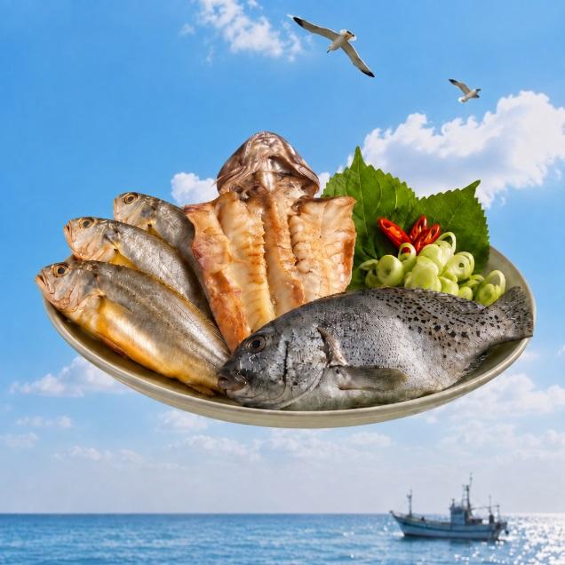 반건조생선세트(조기3미+양태1미+어름돔1미)