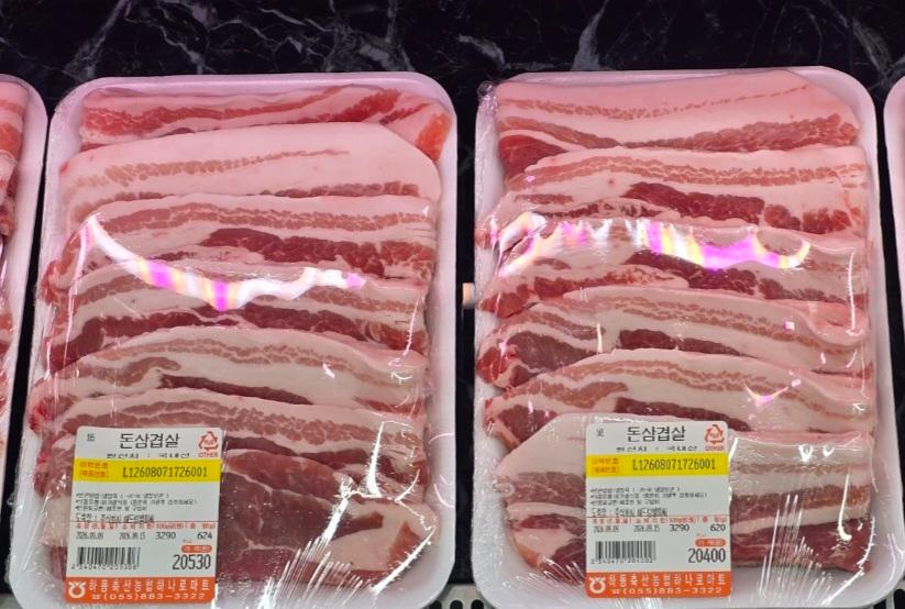 [하동축산농협] 국내산 돼지 구이용 삼겹살 1kg - 옵션 선택가능