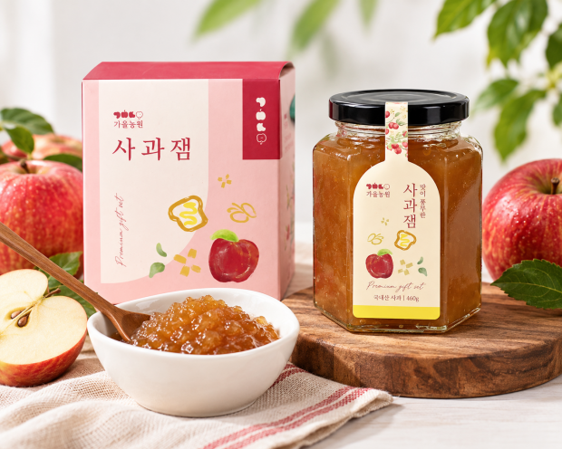 가을농원 사과잼 2병